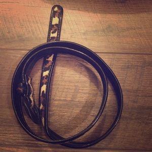 Cheetah print belt